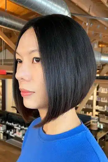 Medium Angled Bob Haircut