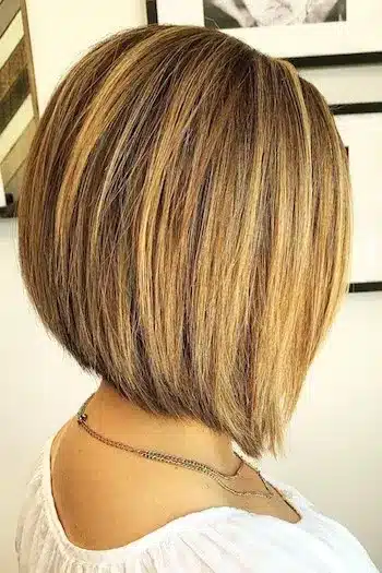 Textured Layered Angled Bob Haircut