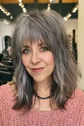 Haircut Ideas for Women featuring 32 low-maintenance shag hairstyles for older women to try