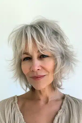 Short shag with texture and point-cutting