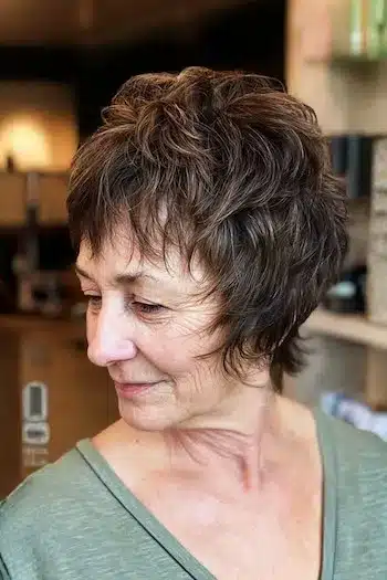 Cropped pixie shag with tousled texture