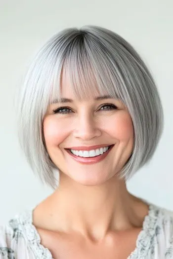 Bob Haircuts With Bangs inspiration 21