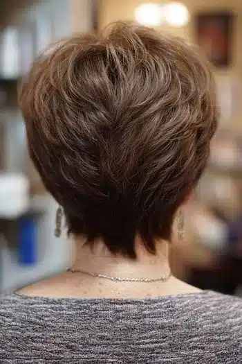 Stacked layered pixie for maximum height
