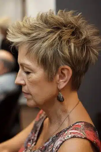 Spiky pixie cut with defined layers