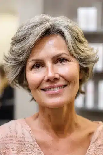 Short Feathered Layers Hairstyle