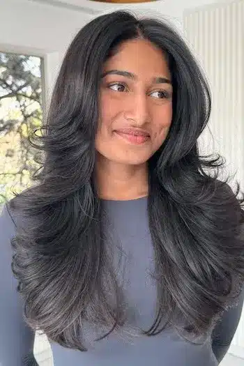 31 Butterfly Haircut Ideas For The Perfect Layered Hairstyle 20 Voluminous butterfly hairstyle with soft ends and polished layers