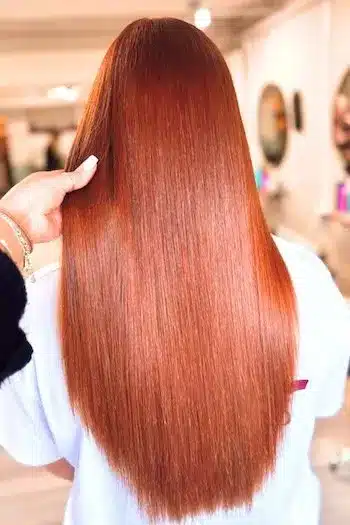 32 Fresh Summer Haircuts You’ll Want To Try This Season 33 Long straight hair with rich copper tones and a sleek finish