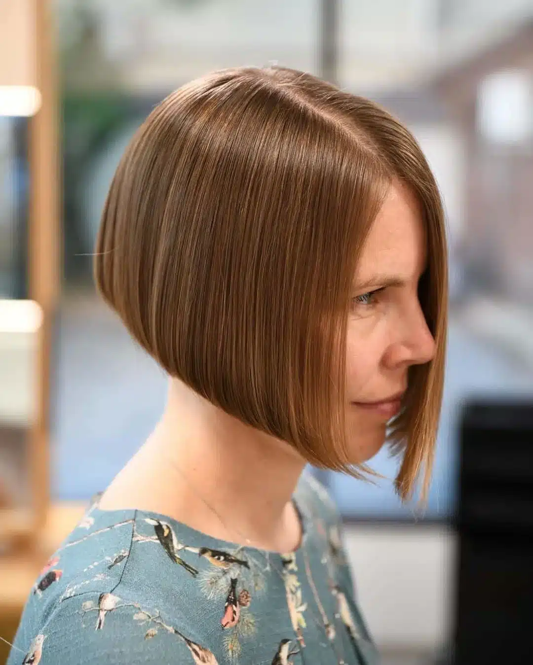 51 Cutest Wash and Wear Haircuts for Women Over 50 41 Classic Straight Bob Cut in Your 50s