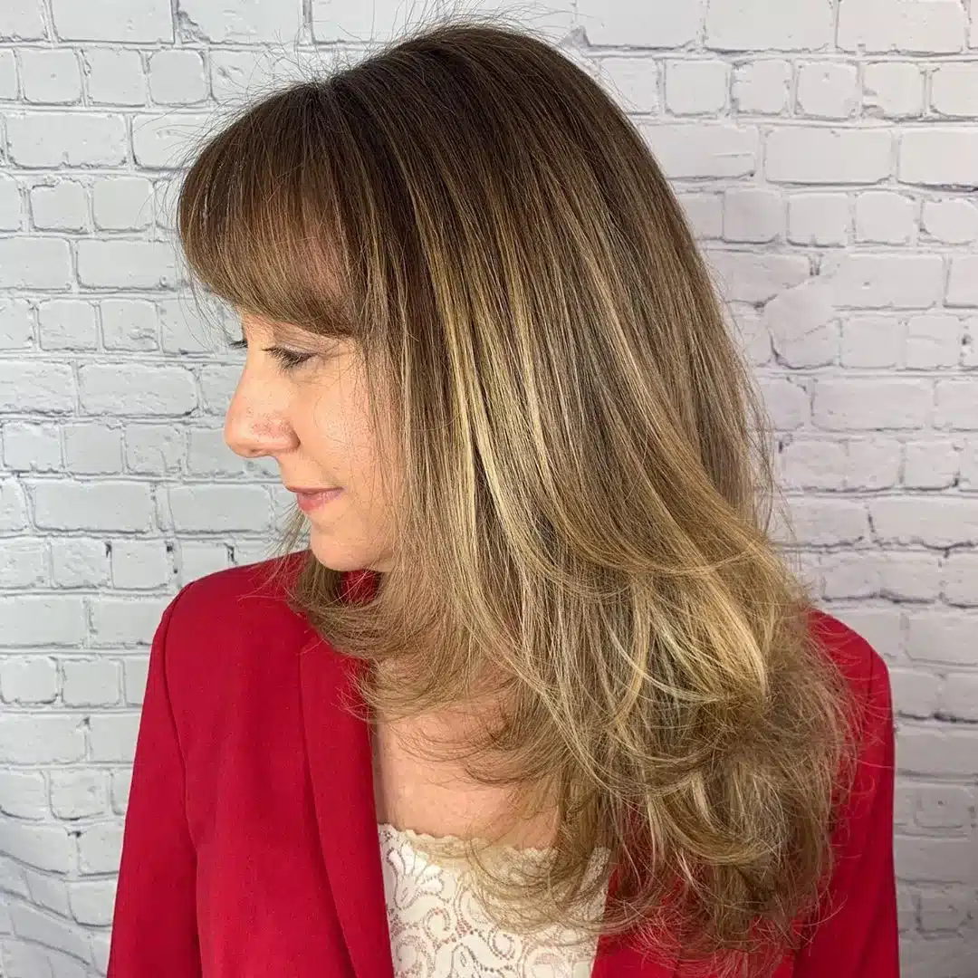 51 Cutest Wash and Wear Haircuts for Women Over 50 42 medium length layers for 50 plus woman