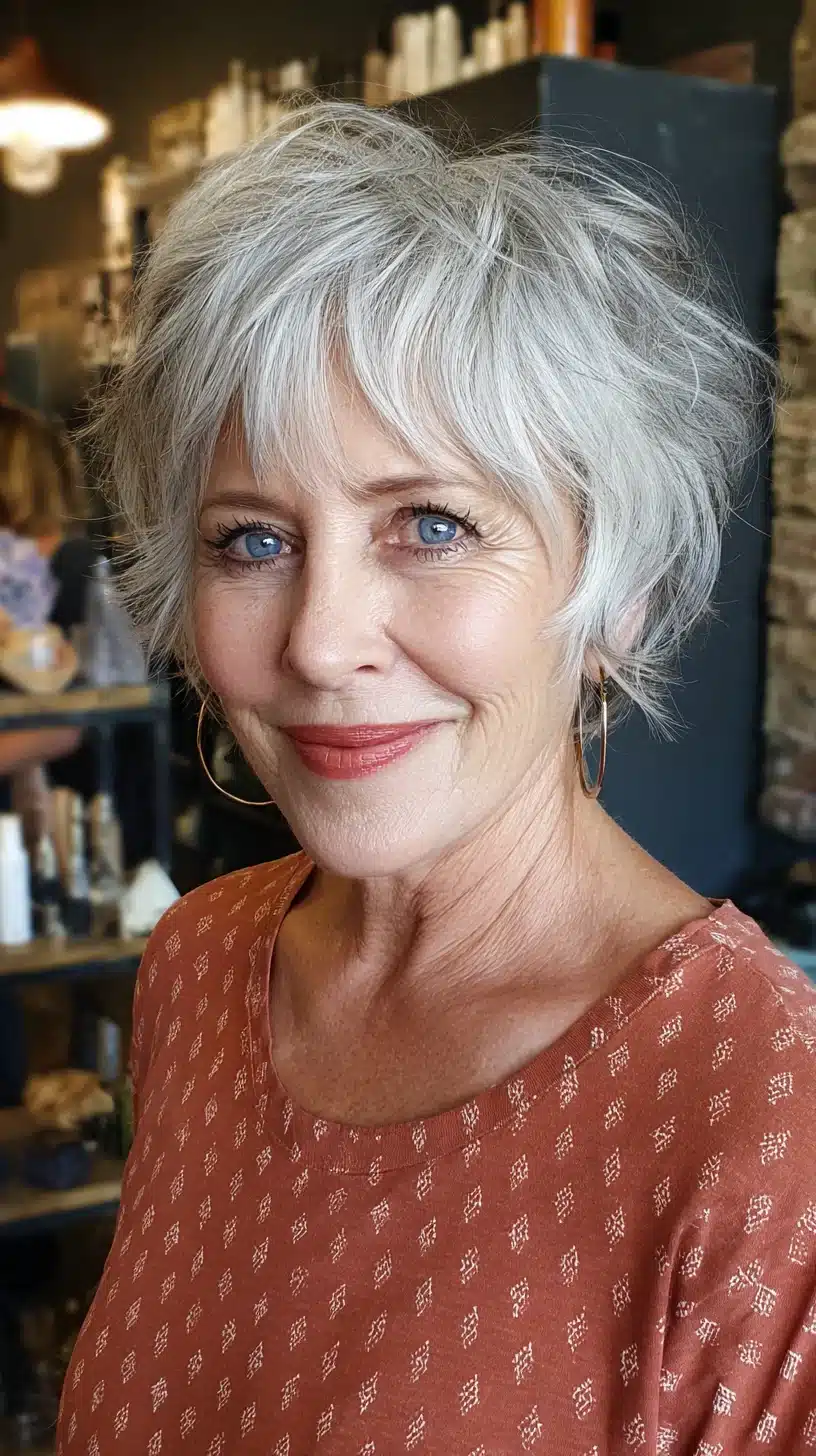 Modern textured short shag with light volume