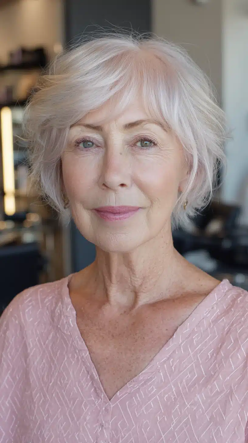 Softly textured shag cut with subtle layers