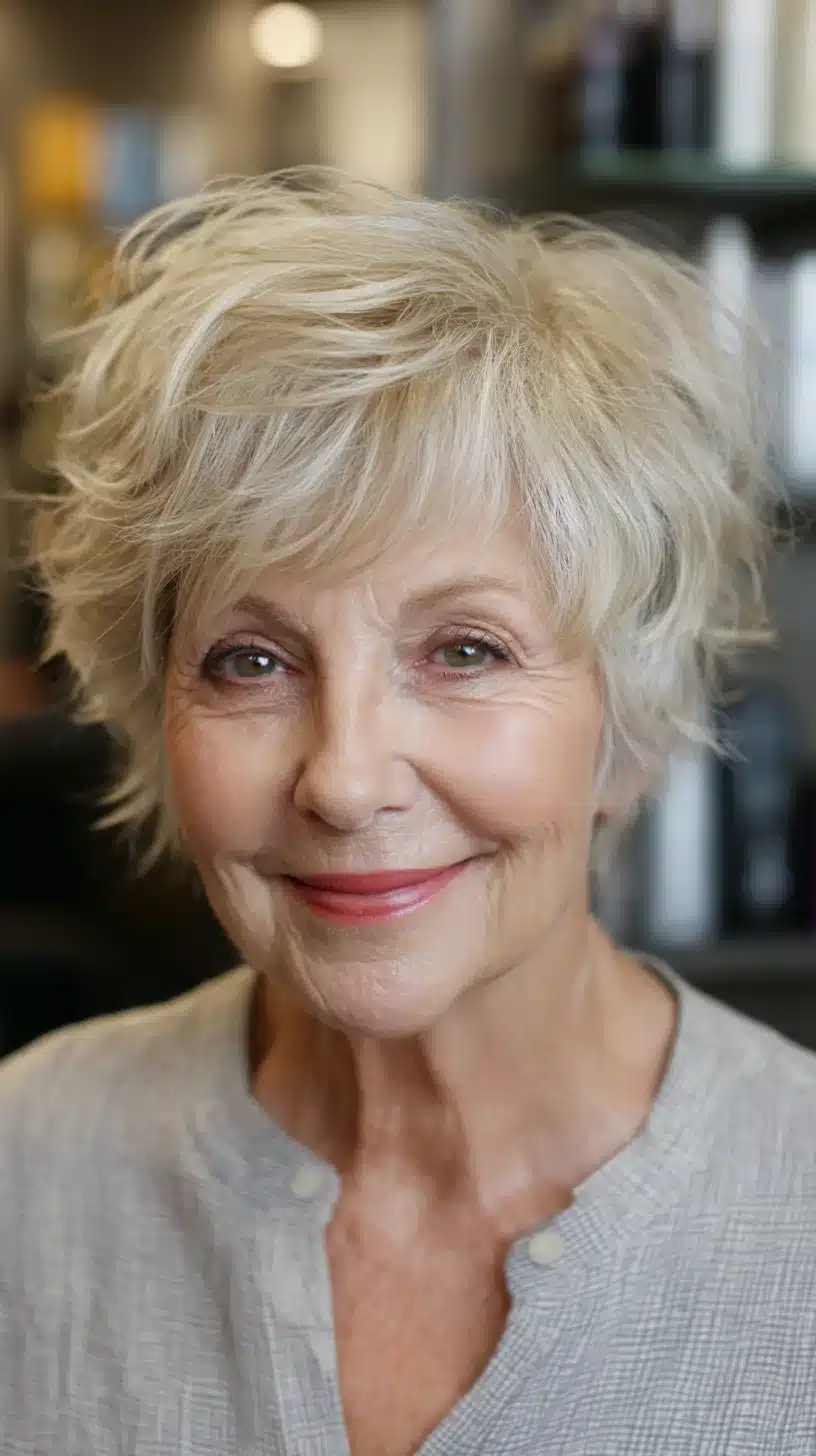 Chic textured shag with effortless volume