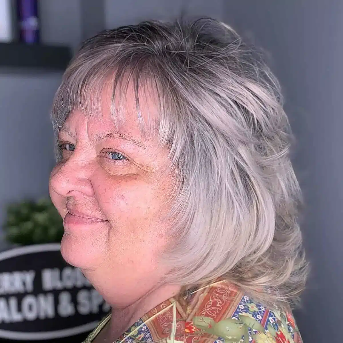 51 Modern Medium Shaggy Hairstyles Women Over 60 Can Pull Off 48 Layered shaggy haircut with wispy bangs for round faces over 60 from 51 Modern Medium Shaggy Hairstyles Women Over 60 Can Pull Off