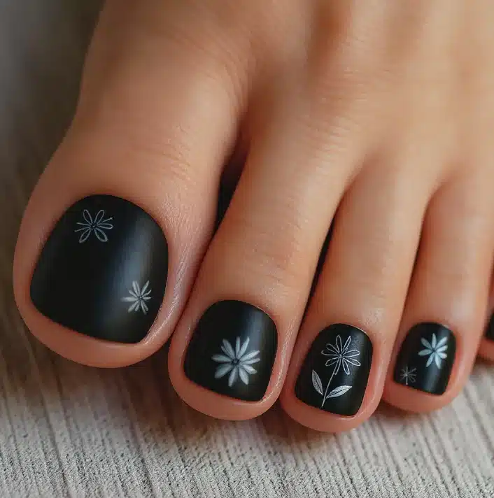 15 Ultra Pretty Flower Toe Nails You’ll Love Instantly 14 flower toe nails