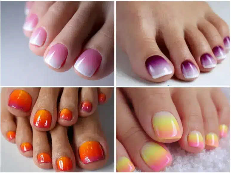 15 Ultra Pretty Flower Toe Nails You’ll Love Instantly 19 15 Ombre Toe Nails That Will Turn Heads Everywhere You Go