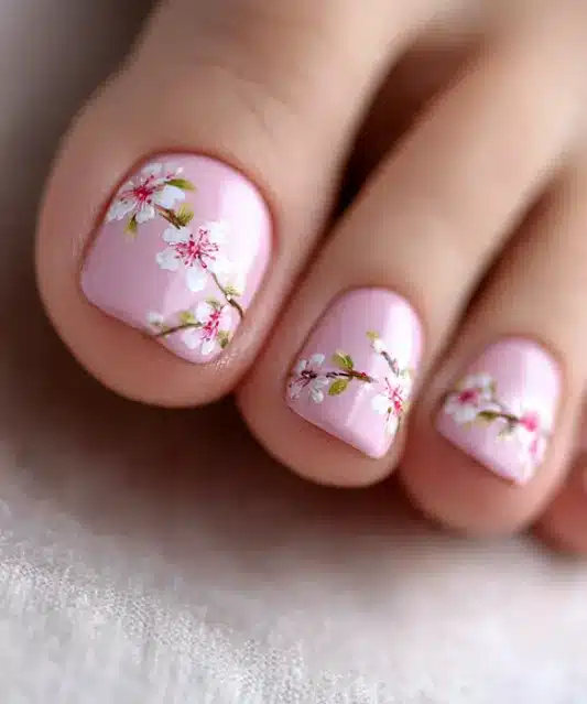 15 Ultra Pretty Flower Toe Nails You’ll Love Instantly 8 flower toe nails