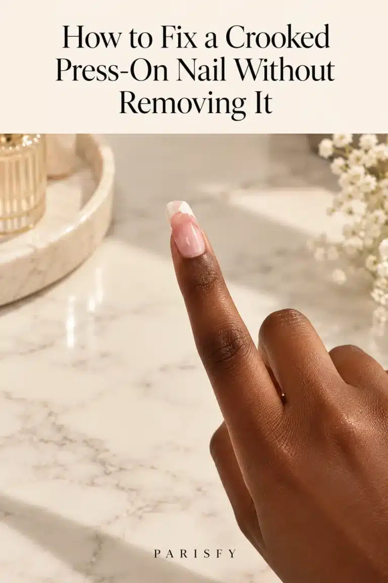 How to Fix a Crooked Press-On Nail (3 Safe Fixes)